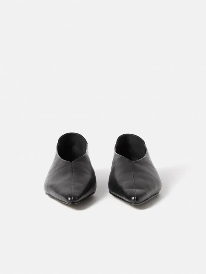 Linnie Flat Pointed Ballerina Black Women Jigsaw Flats