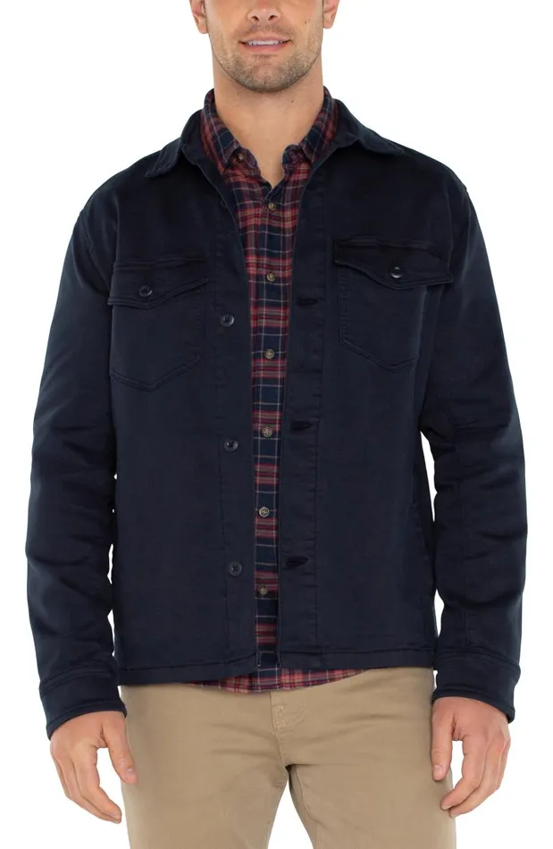 Liverpool Los Angeles Jackets and Blazers SHIRT JACKET Navy 8211 Mens
