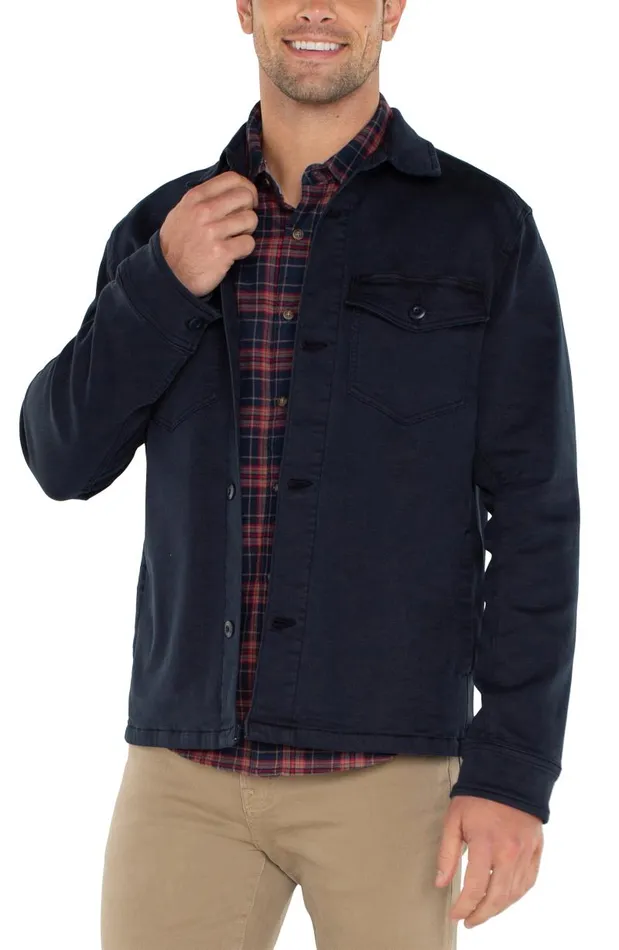 Liverpool Los Angeles Jackets and Blazers SHIRT JACKET Navy 8211 Mens