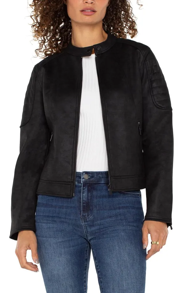 Liverpool Los Angeles Jackets BIKER JACKET Black 8211 Womens
