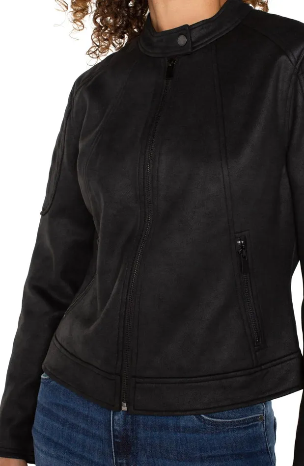 Liverpool Los Angeles Jackets BIKER JACKET Black 8211 Womens