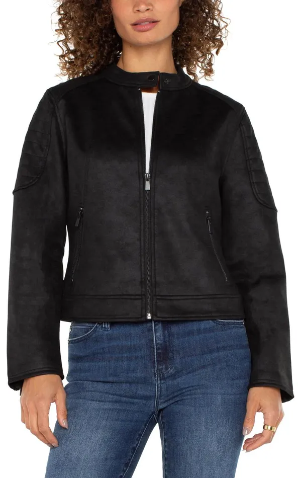 Liverpool Los Angeles Jackets BIKER JACKET Black 8211 Womens