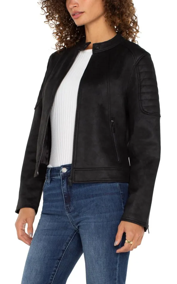Liverpool Los Angeles Jackets BIKER JACKET Black 8211 Womens