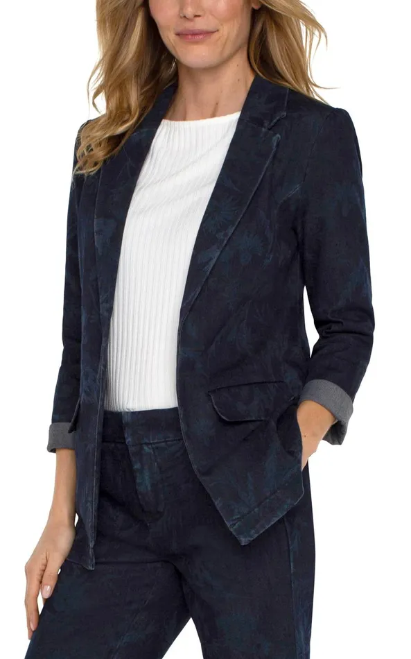 Liverpool Los Angeles Jackets BOYFRIEND BLAZER Shadow Floral 8211 Womens