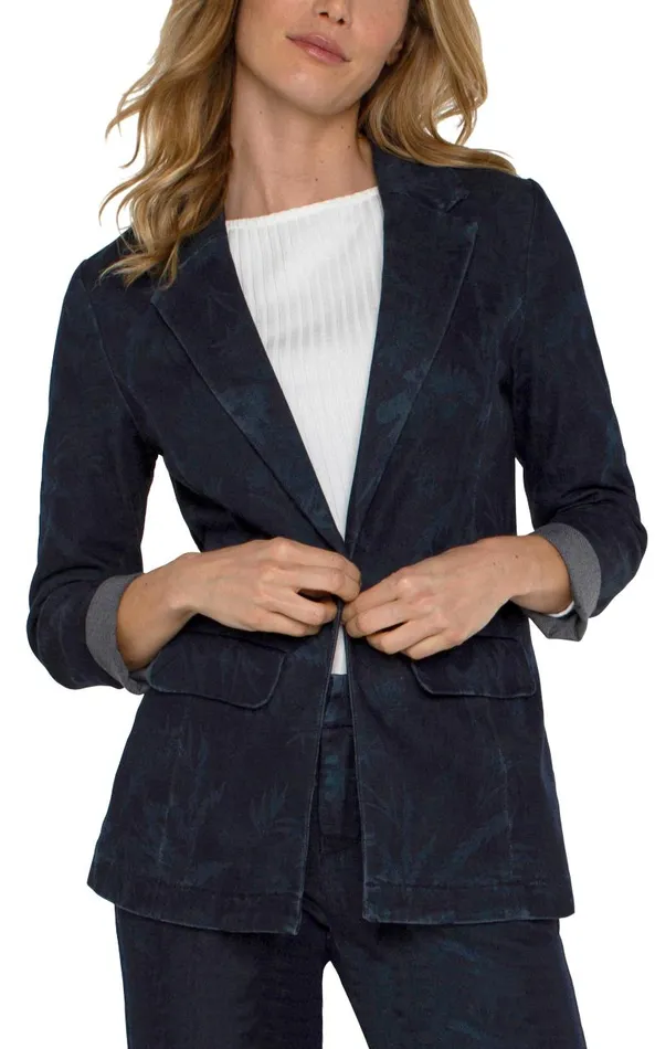 Liverpool Los Angeles Jackets BOYFRIEND BLAZER Shadow Floral 8211 Womens