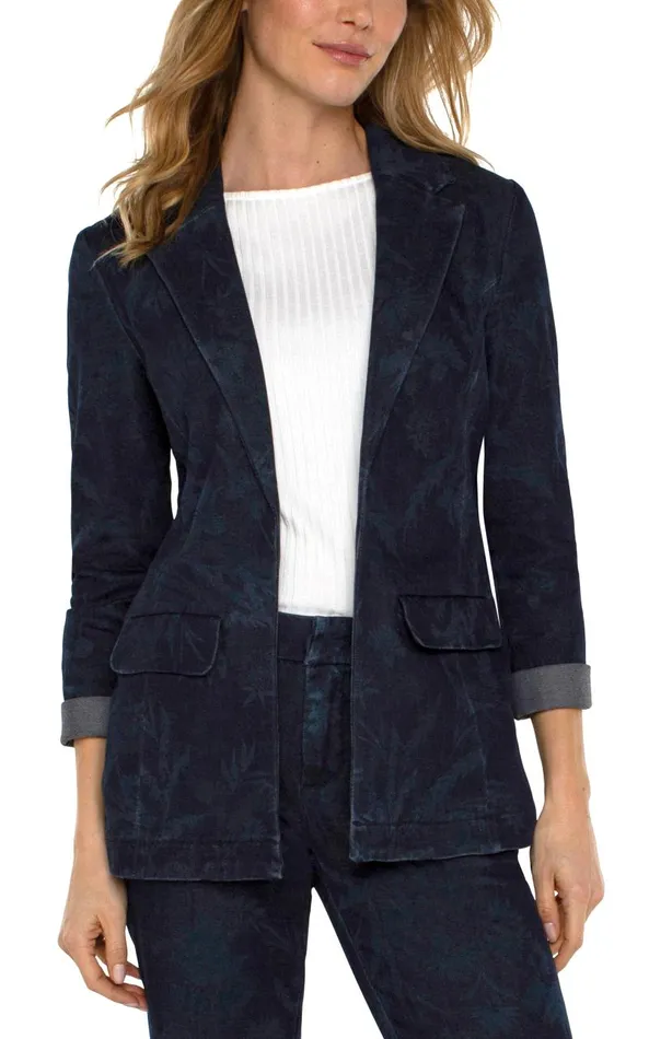 Liverpool Los Angeles Jackets BOYFRIEND BLAZER Shadow Floral 8211 Womens