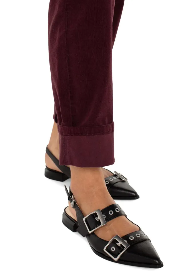 Liverpool Los Angeles Jeans MARLEY GIRLFRIEND CUFFED CORDUROY Blackberry 8211 Womens