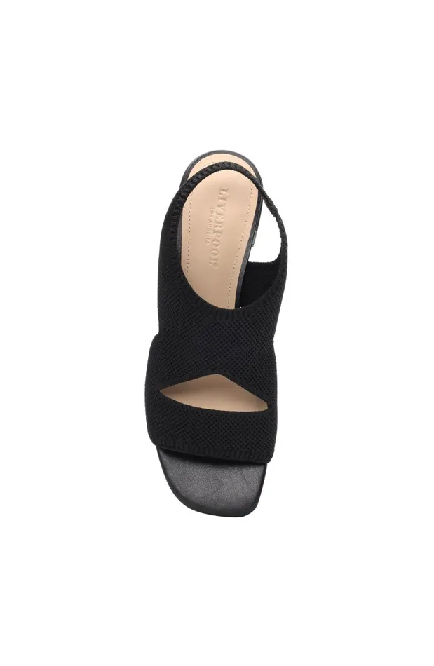 Liverpool Los Angeles Sandals PACIFIC SLIP ON SANDAL WITH MINI BLOCK HEEL Black 8211 Womens
