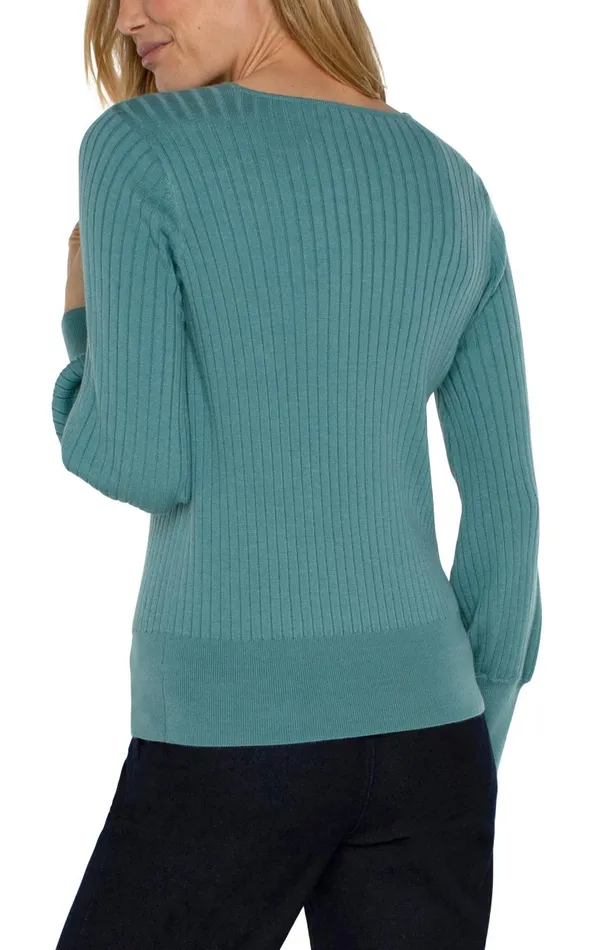 Liverpool Los Angeles Sweaters CREW NECK SWEATER Ocean 8211 Womens