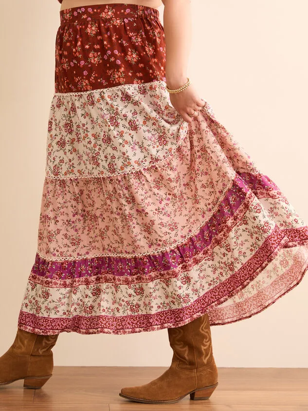Liviny Printed Maxi Skirt Rustmulti Women Altar039d State Bottoms Liviny Printed Maxi Skirt Rustmulti Women Altar039d State Bottoms