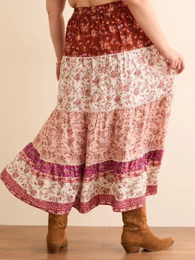Liviny Printed Maxi Skirt Rustmulti Women Altar039d State Bottoms Liviny Printed Maxi Skirt Rustmulti Women Altar039d State Bottoms