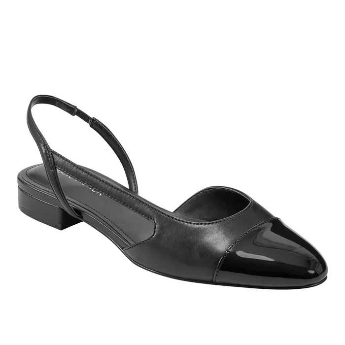Loafers and Flats Dela Closed Toe Slingback Dress Flat Black 8211 Marc Fisher Women
