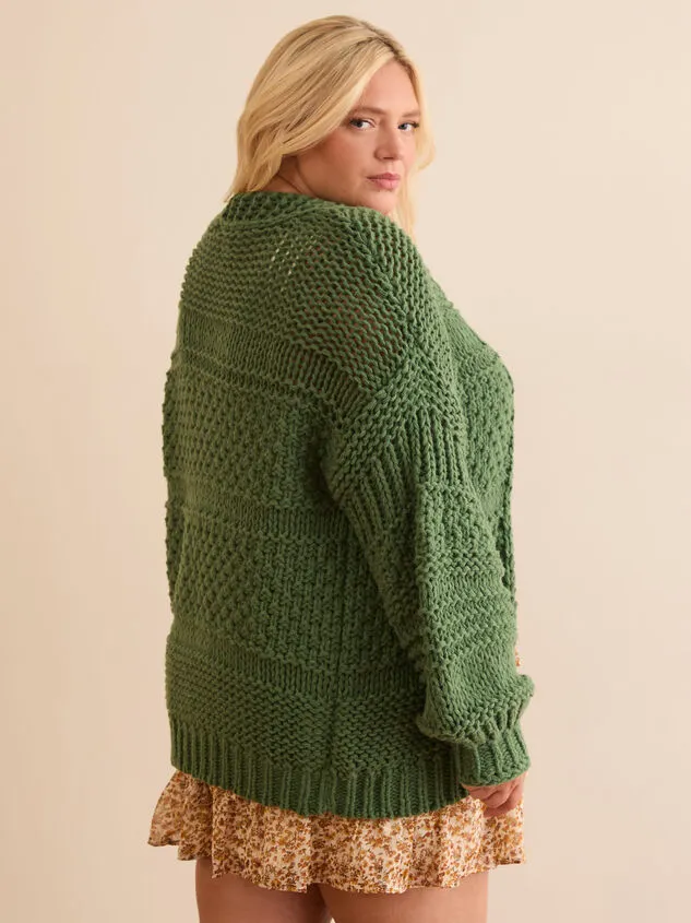 Logan Chunky Knit Cardigan Green Women Altar039d State Sweaters Cardigans Logan Chunky Knit Cardigan Green Women Altar039d State Sweaters Cardigans