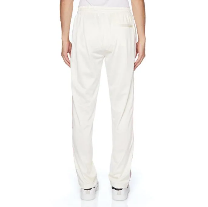 Logo Tape Stream Trackpants 8211 White Beige Men Kappa Matching Sets