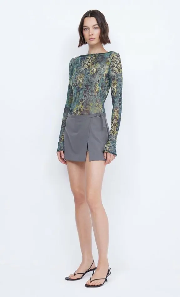 Long Sleeve Shop Bec Bridge Fleur De Lis Long Sleeve Top Nouveau Bleue
