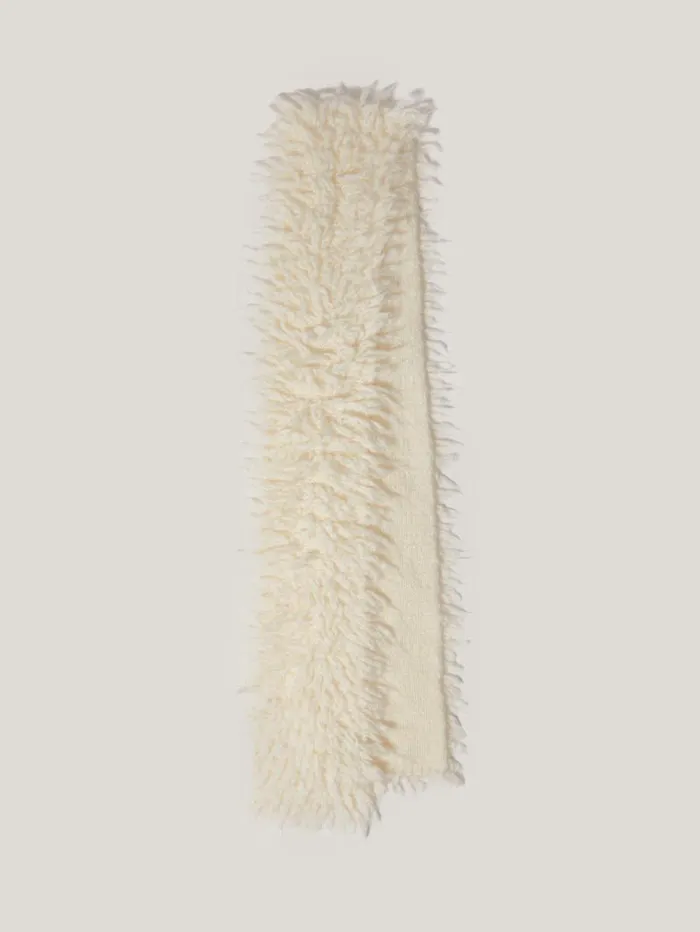 Looped Knitted Scarf Cream Women Jigsaw Knitwear and Cashmere