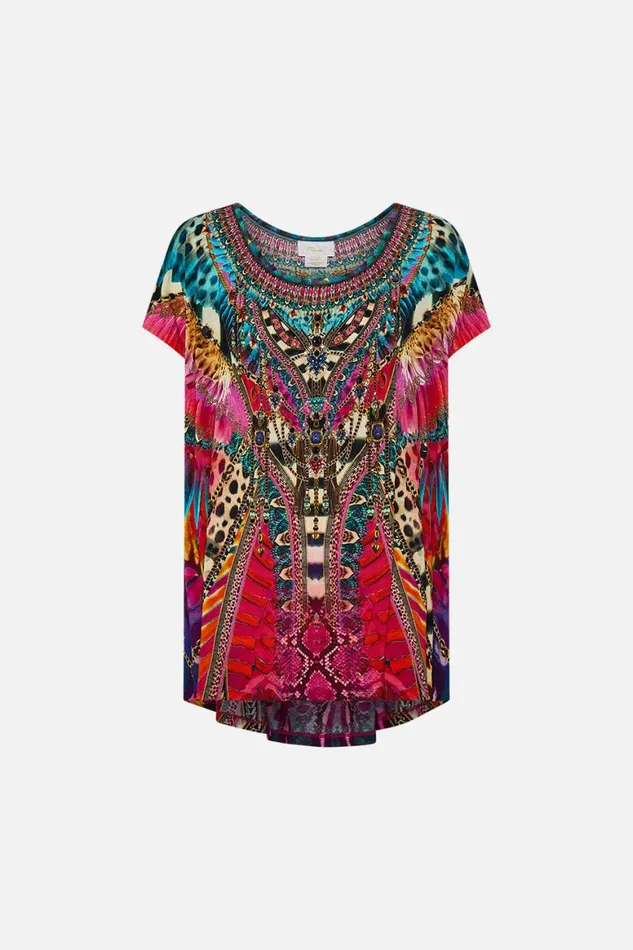 LOOSE FIT TEE 8211 MULTI SAHARA SUPERNATURAL Sahara Supernatural Womens Camilla Tees