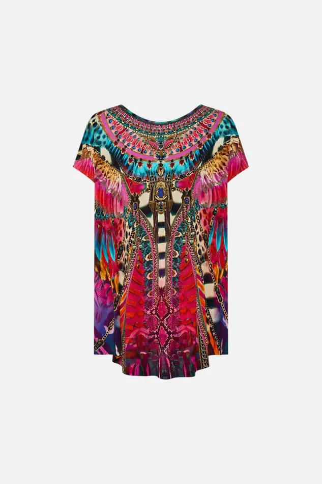 LOOSE FIT TEE 8211 MULTI SAHARA SUPERNATURAL Sahara Supernatural Womens Camilla Tees
