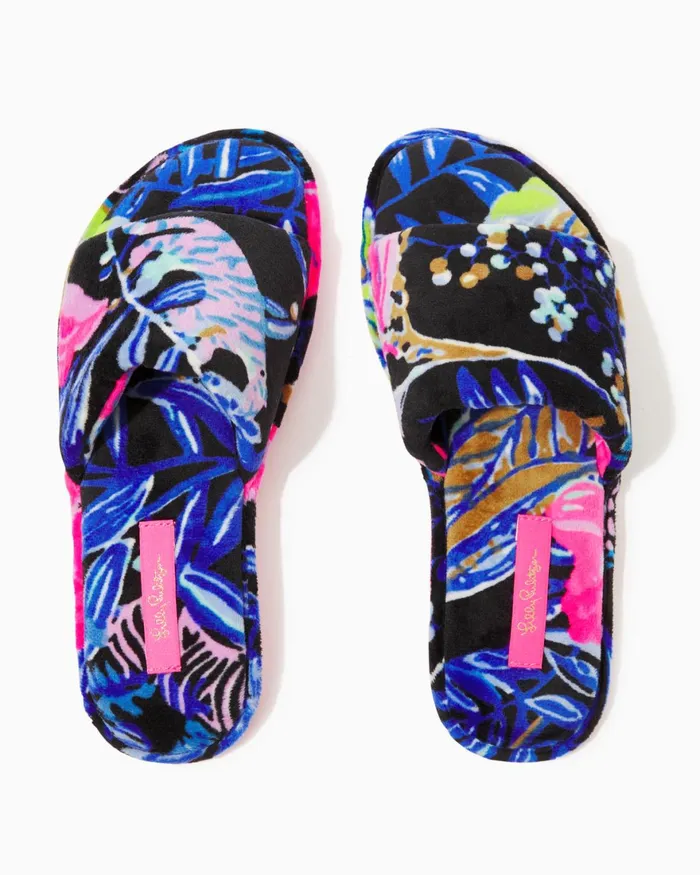 Loungewear WomenHome and Gifts Lilly Pulitzer Maritime Slipper Onyx Earned Stripes Loungewear WomenHome and Gifts Lilly Pulitzer Maritime Slipper Onyx Earned Stripes