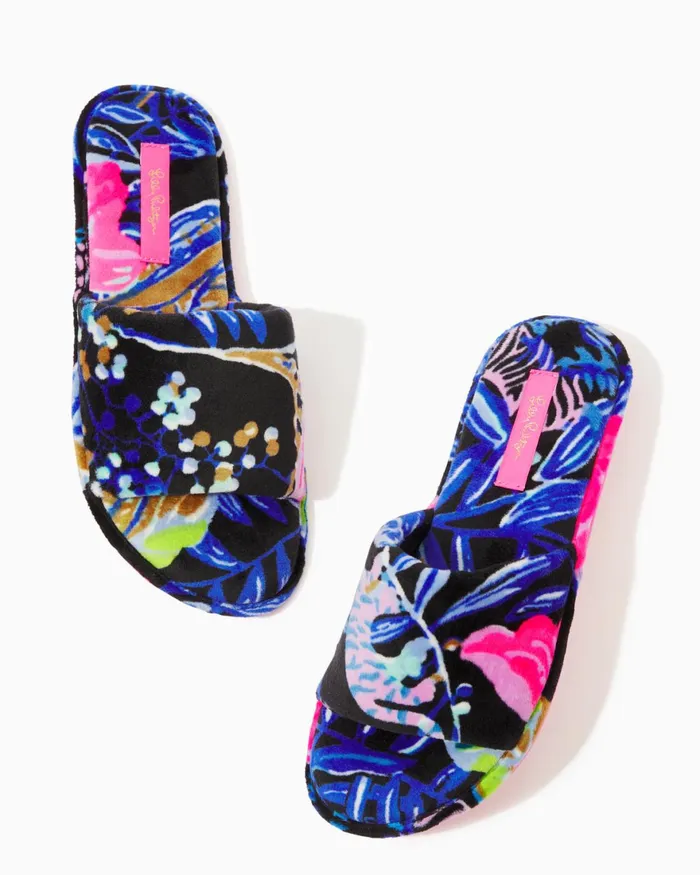 Loungewear WomenHome and Gifts Lilly Pulitzer Maritime Slipper Onyx Earned Stripes Loungewear WomenHome and Gifts Lilly Pulitzer Maritime Slipper Onyx Earned Stripes