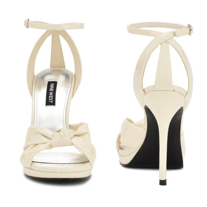Lovya Ankle Strap Sandals Chic Cream Patent Women Nine West Sandals Lovya Ankle Strap Sandals Chic Cream Patent Women Nine West Sandals