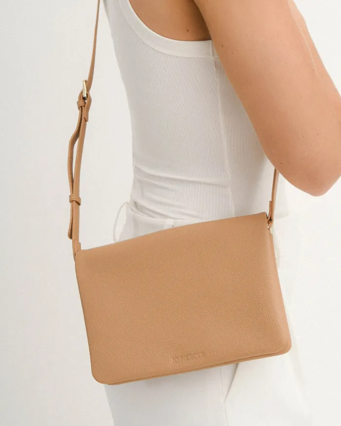 Luisa crossbody bag cashew leather Women CROSS BODY BAGS jomercer Luisa crossbody bag cashew leather Women CROSS BODY BAGS jomercer