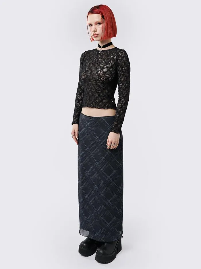 Lyra Black Floral Lace Top Women Minga London Tops and TShirts Lyra Black Floral Lace Top Women Minga London Tops and TShirts