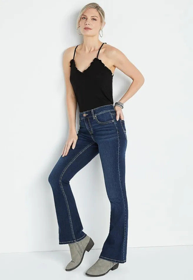 M Jeans By Maurices Classic Flare Mid Rise Jean Women Maurices Jeans
