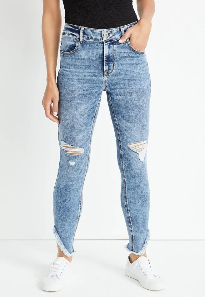M Jeans By Maurices Cool Comfort High Rise Slant Hem Jegging Women Maurices Jeans