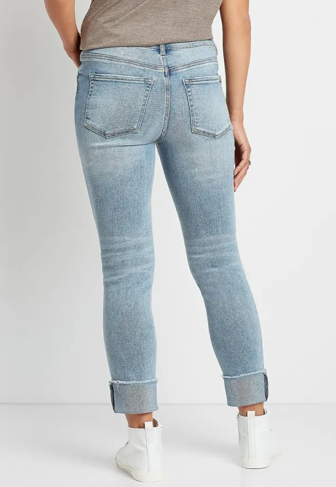 M Jeans By Maurices Vintage Slim Straight High Rise Ripped Jean Women Maurices Jeans