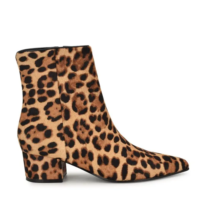 Maribu Ankle Booties Leopard Women Nine West Boots and Booties