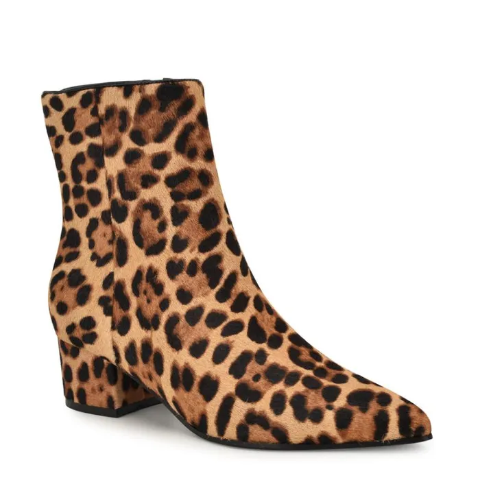 Maribu Ankle Booties Leopard Women Nine West Boots and Booties Maribu Ankle Booties Leopard Women Nine West Boots and Booties