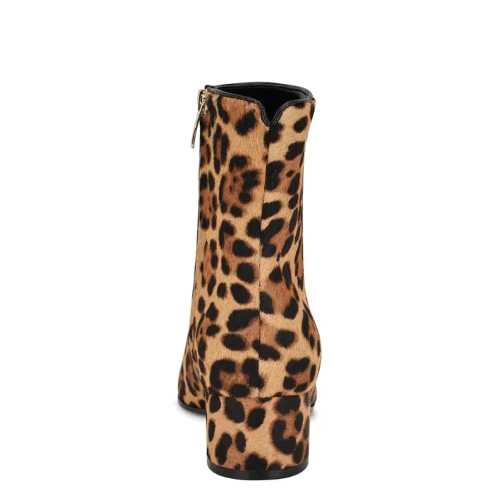 Maribu Ankle Booties Leopard Women Nine West Boots and Booties Maribu Ankle Booties Leopard Women Nine West Boots and Booties