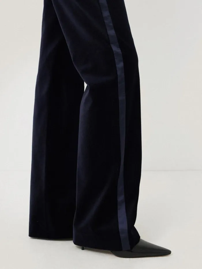 Mason Velvet Trouser Navy Women Jigsaw Coords