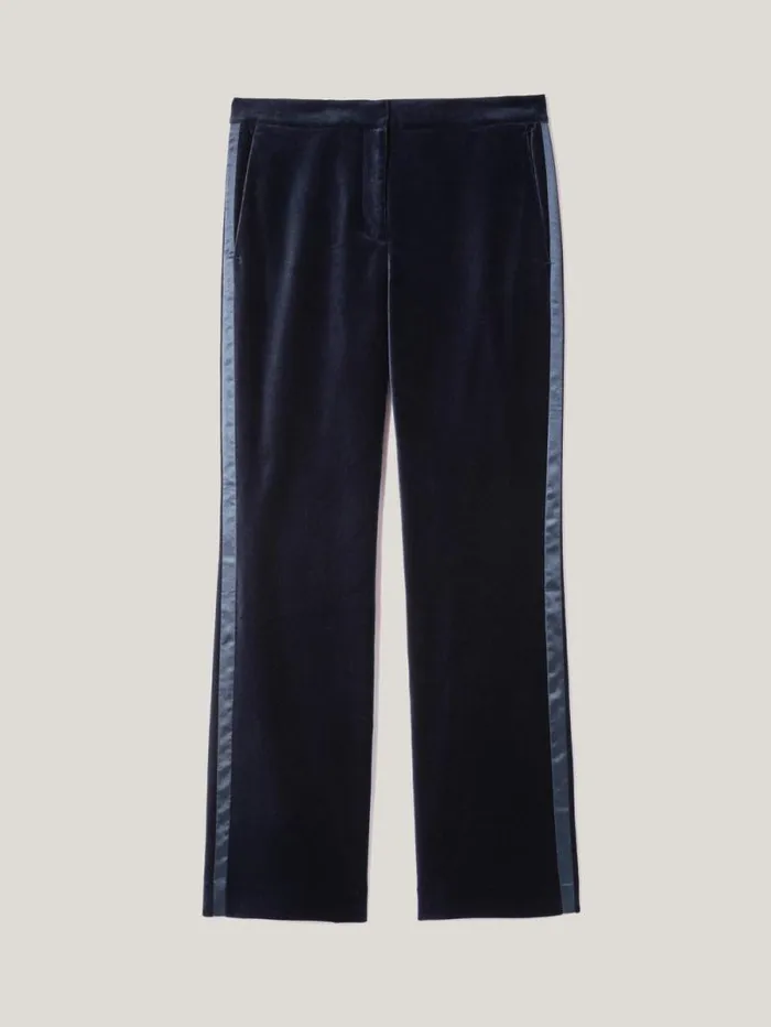 Mason Velvet Trouser Navy Women Jigsaw Coords