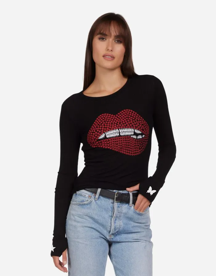McKinley Elements Biting Lip Black Women Lauren Moshi Long Sleeve