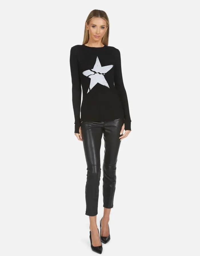 McKinley X Cracked Star Black Women Lauren Moshi Long Sleeve