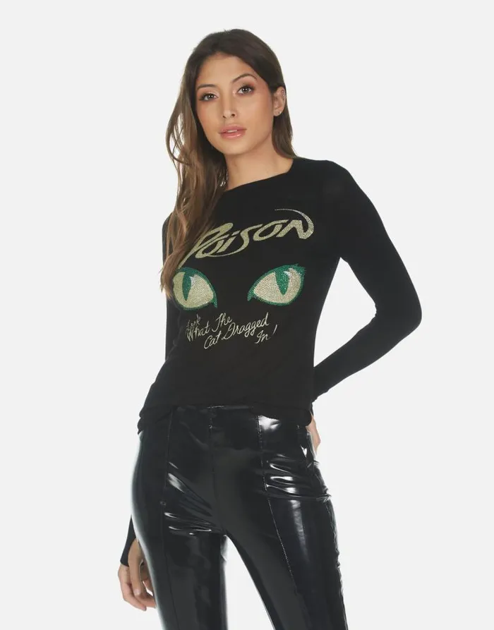 McKinley X Crystal Poison Black Women Lauren Moshi Long Sleeve