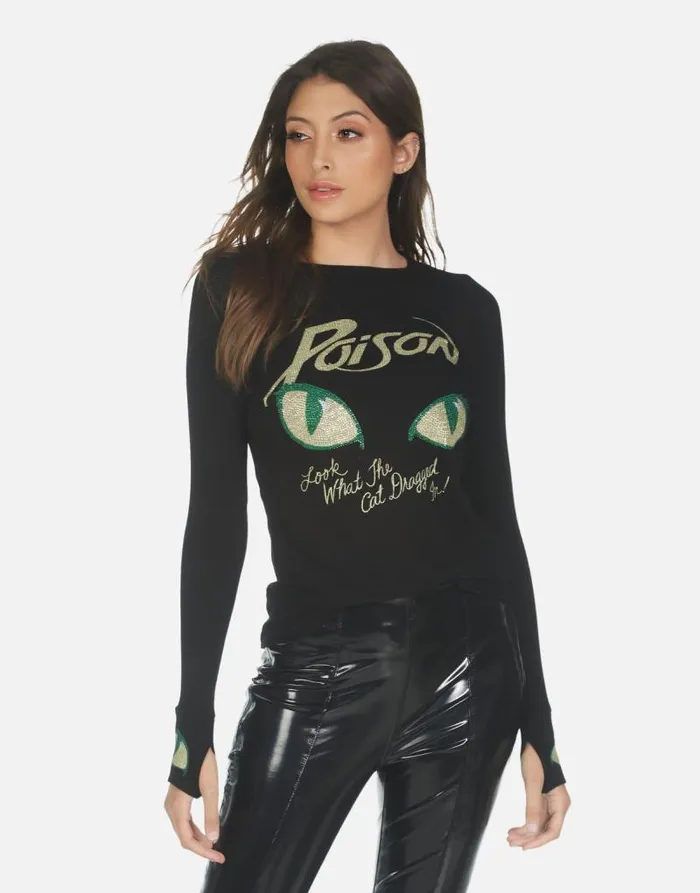 McKinley X Crystal Poison Black Women Lauren Moshi Long Sleeve