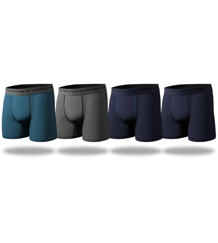 Men 4 Way Stetch Every Day Kit Cotton Stretch Boxer Briefs Dark Navy Underwear 4 Pack Pair Of Thieves Boxer Briefs Men 4 Way Stetch Every Day Kit Cotton Stretch Boxer Briefs Dark Navy Underwear 4 Pack Pair Of Thieves Boxer Briefs
