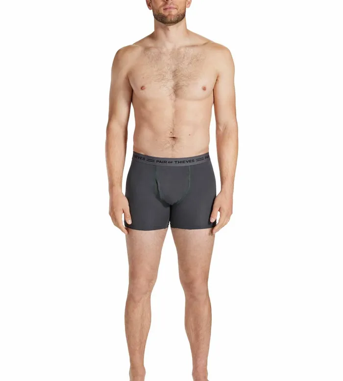 Men 4 Way Stetch Every Day Kit Cotton Stretch Boxer Briefs Green Underwear 3 Pack Pair Of Thieves Boxer Briefs