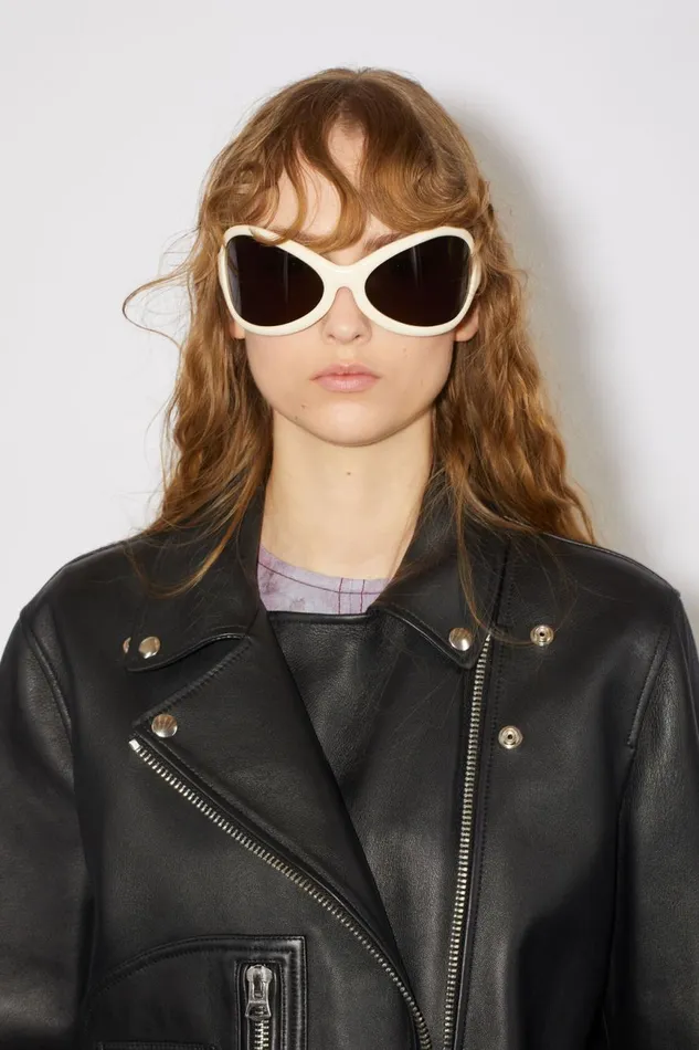 Men Acetate Sunglasses Blackwhite Acne Studios Eyewear