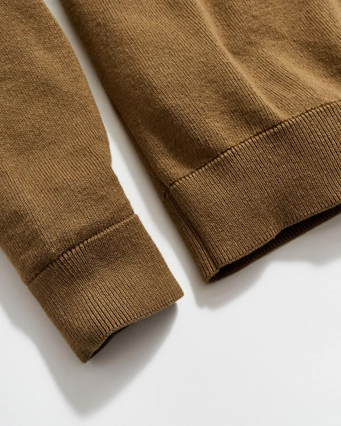 Men American V Neck Sweater Olive Billy Reid Sweaters and Sweatshirts