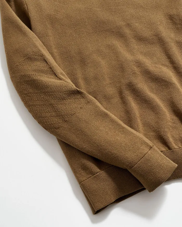 Men American V Neck Sweater Olive Billy Reid Sweaters and Sweatshirts