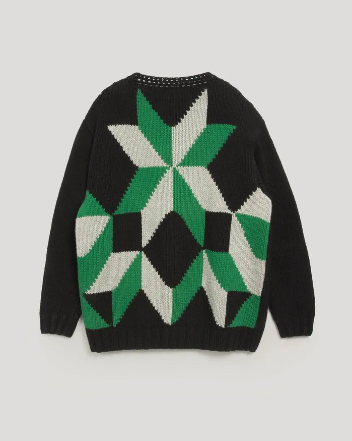 Men Appalachian Cardigan Black YMC Knitwear