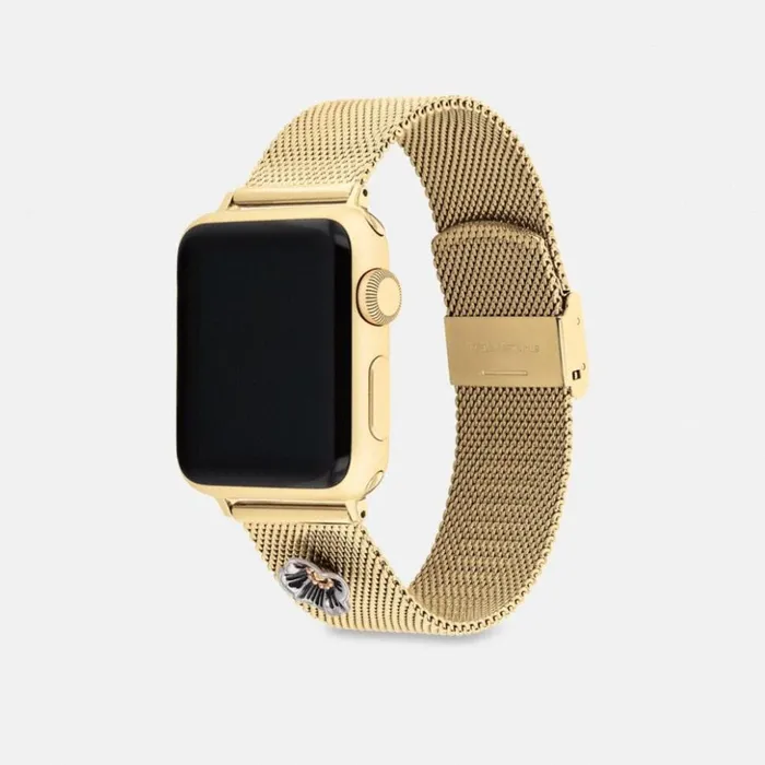 Men Apple Watch Strap 38 Mm 40 Mm And 41 Mm Gold Coach Watches