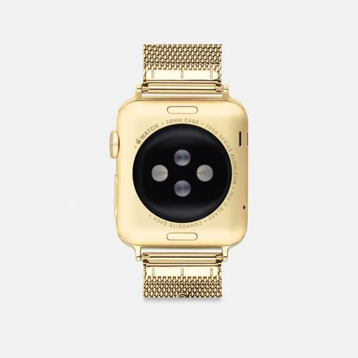 Men Apple Watch Strap 38 Mm 40 Mm And 41 Mm Gold Coach Watches