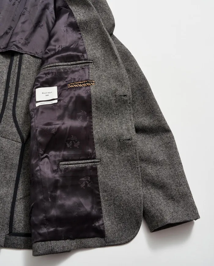 Men Archie Jacket Charcoal Grey Billy Reid Suiting