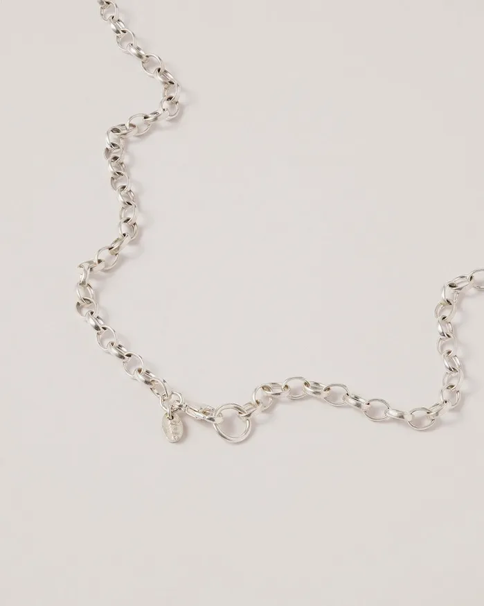 Men Belcher Chain Necklace Silver YMC Jewellery
