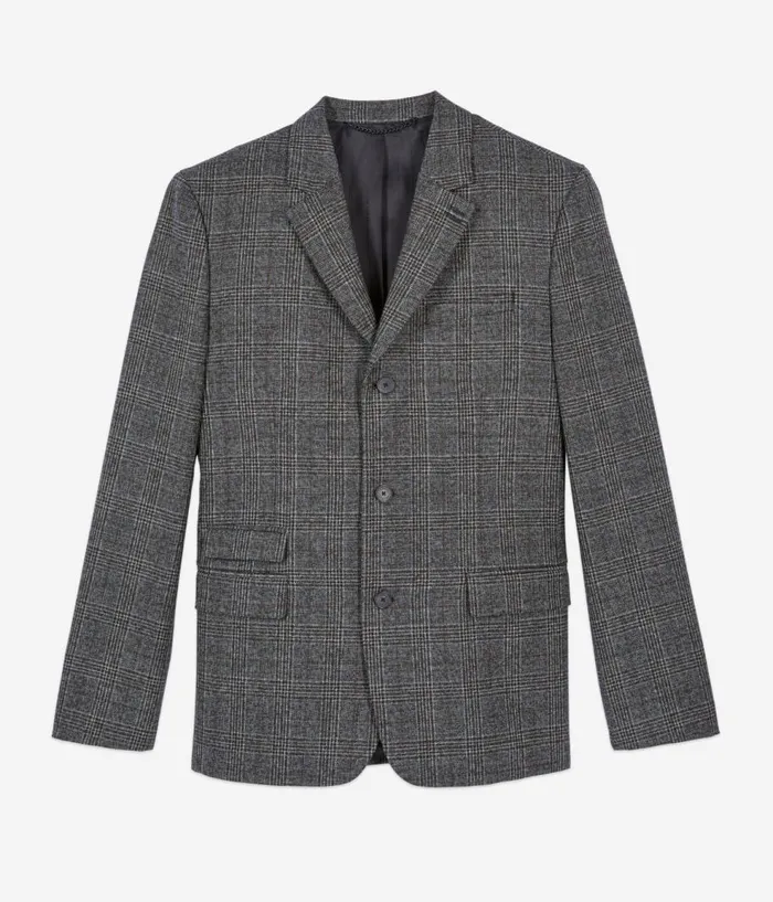 Men Blazers and Suits THE KOOPLES Prince Of Wales Wool Blazer Men Blazers and Suits THE KOOPLES Prince Of Wales Wool Blazer